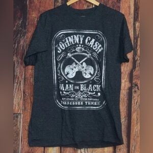 183 Johnny Cash Graphic Tee - Charcoal